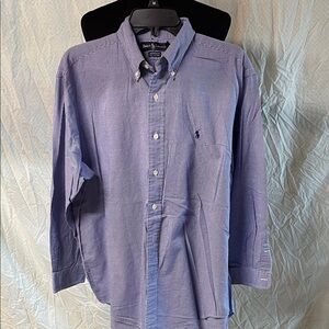 Polo Ralph Lauren Men's Navy Checkered Button-Down Shirt